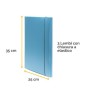 CARTELLA 3 LEMBI HOLOS AZZURRO (100102104)