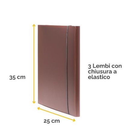 CARTELLA 3 LEMBI HOLOS MARRONE (100102103)