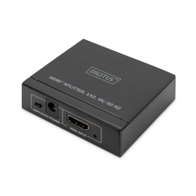 SPLITTER DIGITUS HDMI, 1x2, 4k/30 Hz PER 2 MONITOR CON 1 DISPOSITIVO - DS45340