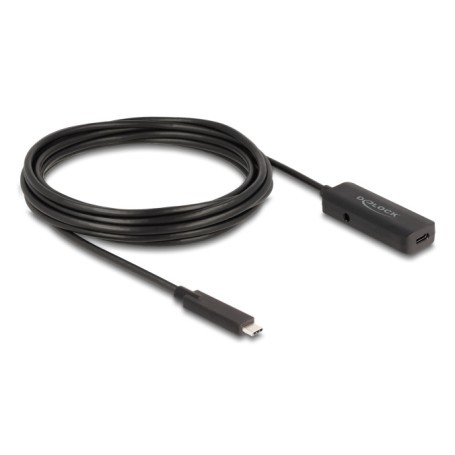 DeLOCK 80028 cavo USB USB 3.2 Gen 2 (3.1 Gen 2) 5 m USB C 10 Gbit/s Nero