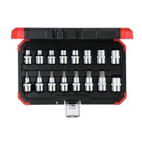 Red Steckschlssel-Satz 1/2", TORX, 16-teilig (rot/schwarz, E10 - T70) (3300009)