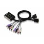 ATEN Switch KVM cavo USB DVI/audio a 2 porte con selettore porta remota (CS682)