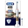 Oral-B PRO 14876674 spazzolino elettrico Bambino Spazzolino rotante Multicolore, Bianco (Grogu/Starwars) (8006540957196)
