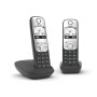 Gigaset A690 Duo Telefono analogico Identificatore di chiamata Nero, Argento (L36852-H2810-B101)