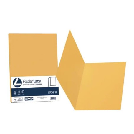 CF50 CARTELLINE GIALLO ORO CM 25X34 (A50H664)