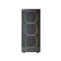 MARSGAMING CASE MID TOWER MC-NEBULA TG 4ARGB+HUB MESH