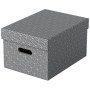 Esselte Aufbewahrungsbox Home M Mittel 3 Stueck Weiss Armadietto portaoggetti Rettangolare Cartoncino Grigio (628283)