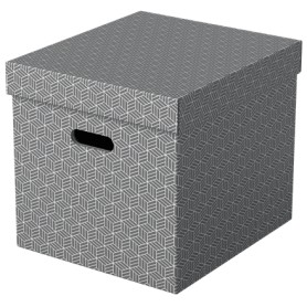 Esselte 628289 scatola di conservazione Armadietto portaoggetti Rettangolare Cartoncino Grigio