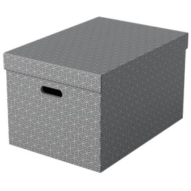 Esselte 628287 scatola di conservazione Armadietto portaoggetti Rettangolare Cartoncino Grigio