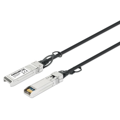 Intellinet 508391 cavo InfiniBand e in fibra ottica 1 m SFP+ Nero, Argento