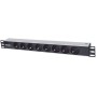 Intellinet 714037 unità di distribuzione dell'energia (PDU) 8 presa(e) AC 1U Alluminio, Nero (714037)