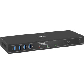 InLine® KVM Switch, 4x1, DP 4K/60Hz, USB 3.2 Hub (57885J)
