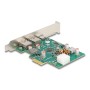 PCIe x1 Karte zu 1x ext. USB-C PD 30W + 2 ext. USB 3.2 Gen 1 (6-Pin-Stromanschluss) (90229)