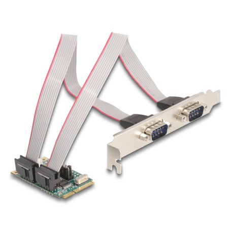 Delock Mini PCIe I/O PCIe, 2x Seriell RS-232, 95276