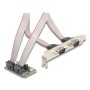 Delock Mini PCIe I/O PCIe, 2x Seriell RS-232, 95276