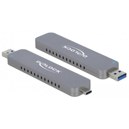 DeLOCK 42616 contenitore di unità di archiviazione Box esterno SSD Argento M.2 (42616)