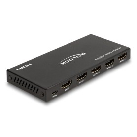 DeLOCK Splitter HDMI 1 x HDMI in a 4 x HDMI in uscita 4K 60 Hz con ridimensionatore (18652)