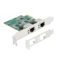 DeLOCK Scheda PCI Express x1 per 2 x RJ45 2,5 Gigabit LAN (88101)