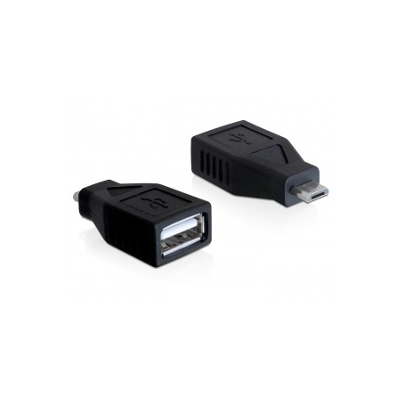DeLOCK 65296 adattatore per inversione del genere dei cavi USB 2.0-A USB Micro-B Nero (65296)