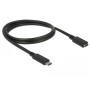DeLOCK 85533 cavo USB 1 m USB 3.2 Gen 1 (3.1 Gen 1) USB C Nero (85533)
