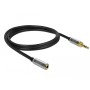 DeLOCK 85782 cavo audio 3 m 3.5mm Nero, Grigio (85782)