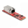 DeLOCK Convertitore M.2 Chiave B+M maschio a 1 x RJ45 2,5 Gigabit LAN porta orizzontale (62985)