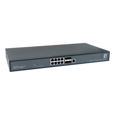 LevelOne XEL-1291 Gestito L3 10G Ethernet (100/1000/10000) 1U Nero