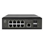 LevelOne IGP-1091 Gestito L3 2.5G Ethernet (100/1000/2500) Supporto Power over Ethernet (PoE) Montaggio da desktop/parete Nero