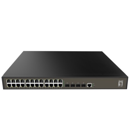 LevelOne GEL-2871 switch di rete Gestito L2+ Gigabit Ethernet (10/100/1000) 1U Nero (GEL-2871)