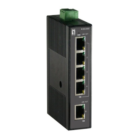 LevelOne IES-0500 switch di rete Non gestito Fast Ethernet (10/100) Nero (IES-0500)