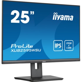 iiyama ProLite XUB2595WSU-B5 Monitor PC 63,5 cm (25") 1920 x 1200 Pixel WUXGA LED Nero