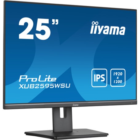 iiyama ProLite XUB2595WSU-B5 Monitor PC 63,5 cm (25") 1920 x 1200 Pixel WUXGA LED Nero