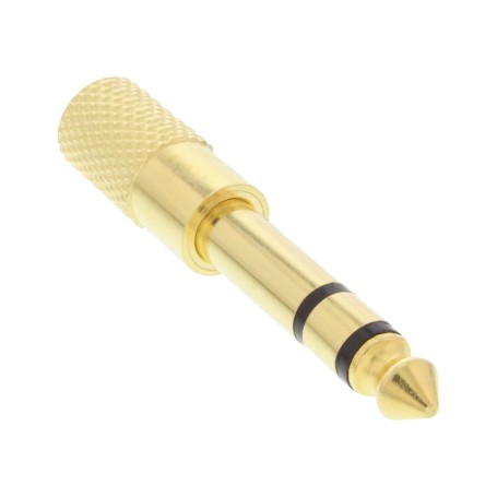 InLine 99305P adattatore per inversione del genere dei cavi 3.5mm jack female 3.5mm Nero, Oro (99305P)