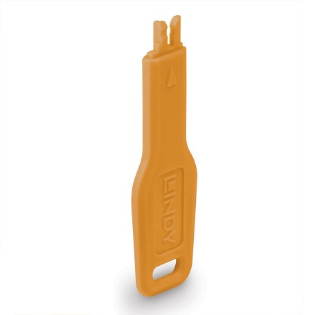 Lindy 47896 clip sicura Chiave bloccaporta RJ-45 Arancione Acrilonitrile butadiene stirene (ABS) (LINDY47896)