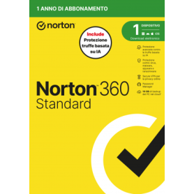 NORTON 360 STANDARD 2026 - ANTITRUFFA- 1 DISPOSITIVO 12 MESI 10GB - IT BOX (21483654)
