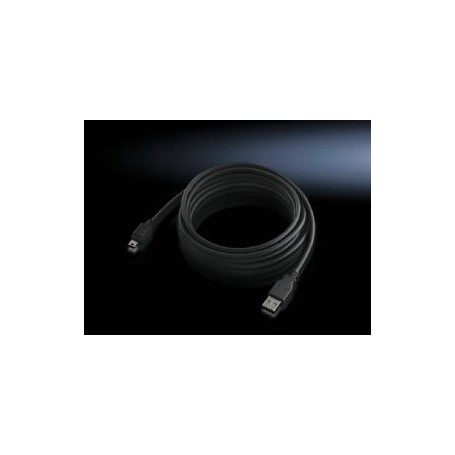 Rittal DK 7030.080 cavo USB USB 2.0 3 m USB A Mini-USB A Nero (7030080)