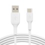 Belkin CAVO PVC DA USB-C A USB-A 1M (CAB001BT1MWH)