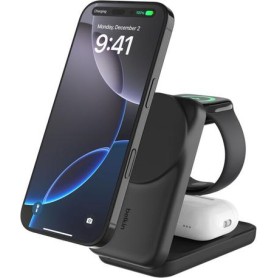 Belkin UltraCharge 25w Qi2 3in1 Magnetic Charger EU Black Square Interno (WIZ036KQBK)