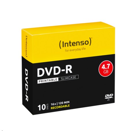 Intenso DVD-R 4.7GB, Printable, 16x 4,7 GB 10 pz (4801652)