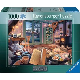 Ravensburger Puzzle 1000 pieces - The cozy cabin 1000 pz Arte (12000050)