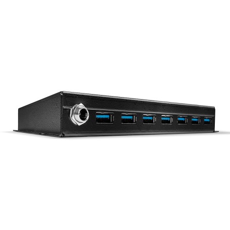 Lindy 43128 hub di interfaccia 5000 Mbit/s Nero (LINDY43128) (43128-LND)