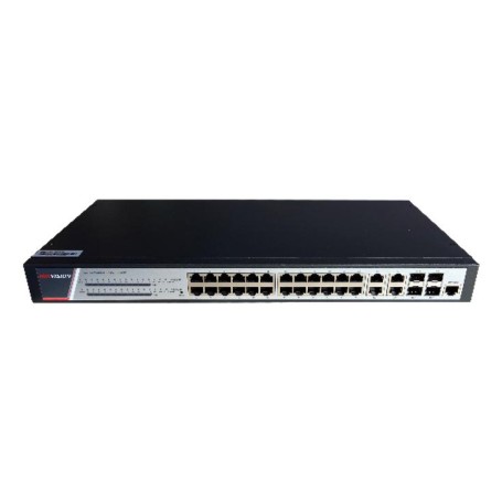 Hikvision DS-3E2528P switch di rete Gestito L2/L3/L4 Gigabit Ethernet (10/100/1000) Supporto Power over Ethernet (PoE) Nero