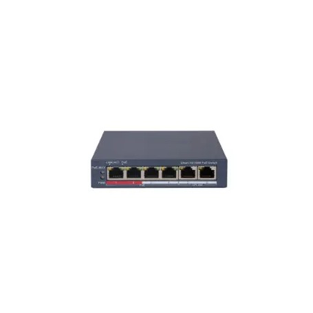 Hikvision DS-3E1106P-EI switch di rete Gestito Fast Ethernet (10/100) Supporto Power over Ethernet (PoE) Grigio