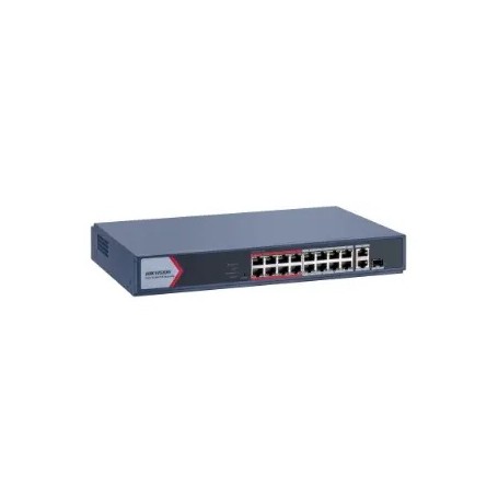 Hikvision DS-3E1318P-EI/M switch di rete Gestito Fast Ethernet (10/100) Supporto Power over Ethernet (PoE) Grigio