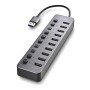 NGS IHUB 10 USB 3.2 Gen 1 (3.1 Gen 1) Type-A 5000 Mbit/s Nero (ihub10)