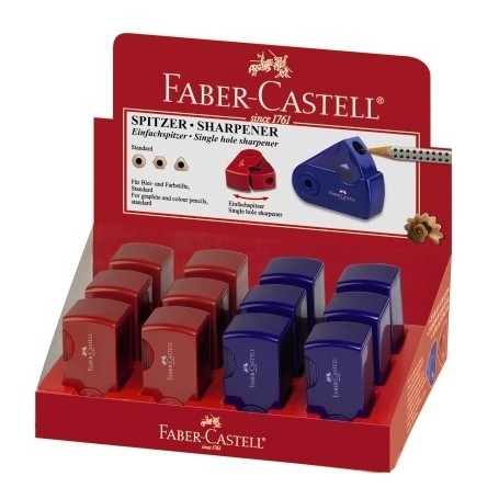 Faber-Castell 182711 temperino Blu, Rosso (182711)