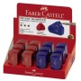 Faber-Castell 182711 temperino Blu, Rosso (182711)