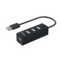 Equip 128955 hub di interfaccia USB 2.0 480 Mbit/s Nero (128955)