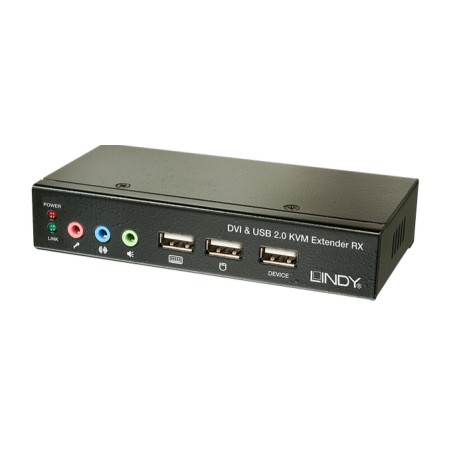 Lindy 39377 switch per keyboard-video-mouse (kvm) Nero (39377-LND) (LINDY39377)