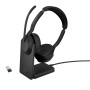 Jabra Evolve2 55 Auricolare Con cavo e senza cavo A Padiglione Ufficio Bluetooth Base di ricarica Nero (25599-989-989)
